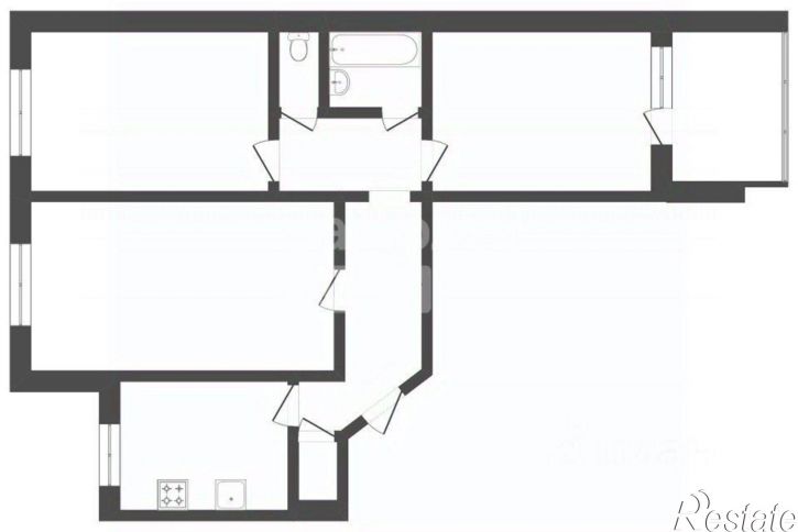 3-комн квартира Комсомольский проспект, 78А,  д. 78А