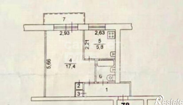 1-комн квартира улица Комаровского, 13,  д. 13