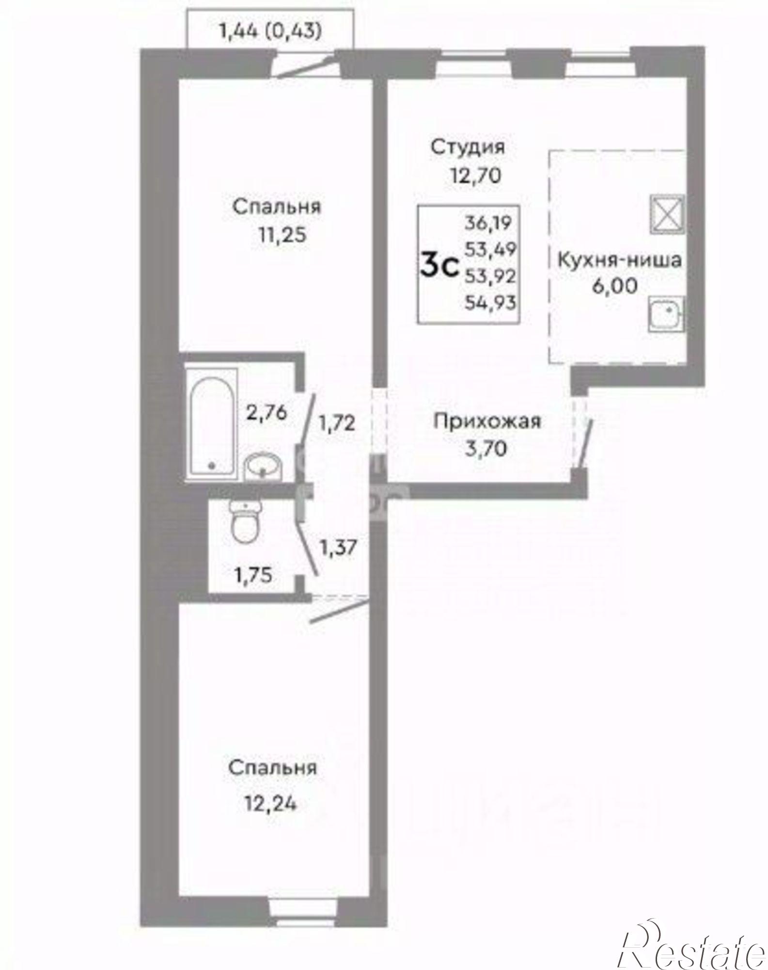 Купить квартиру за 5 673 000 рублей на Нефтебазовая улица, 10