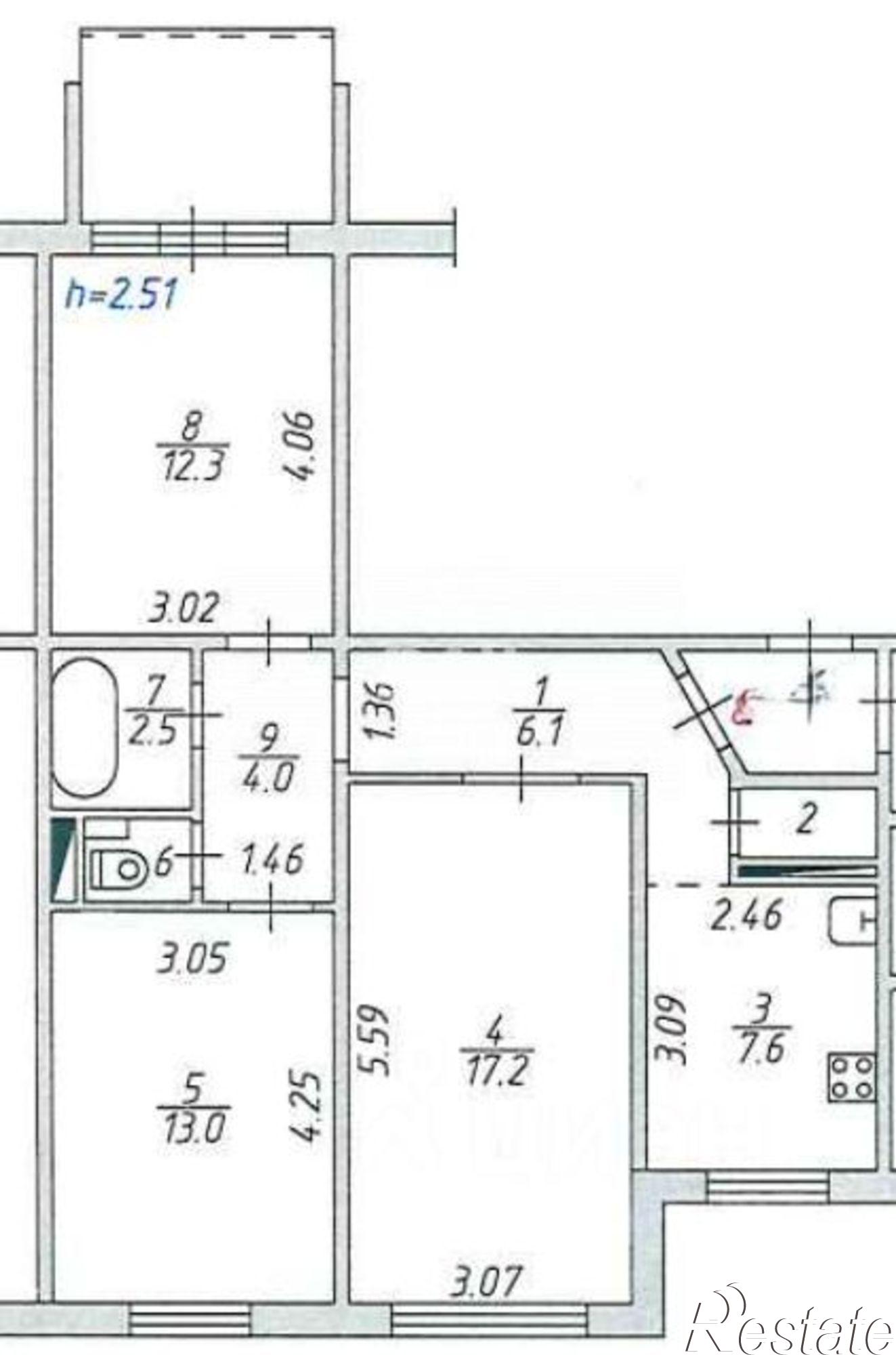 Купить квартиру за 6 200 000 рублей на улица Салавата Юлаева, 1