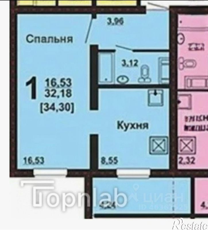 1-комн квартира улица Габдуллы Тукая, 9,  д. 9