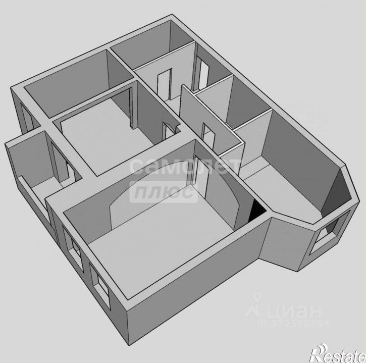 3-комн квартира Свердловский проспект, 58А,  д. 58А