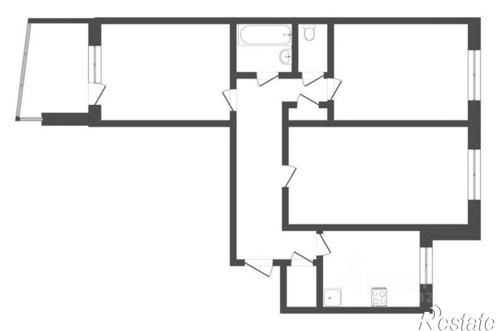 3-комн квартира Копейское шоссе, 47,  д. 47