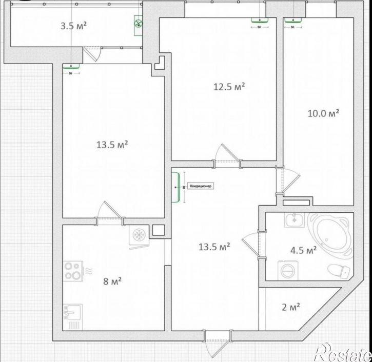 2-комн квартира улица Чайковского, 58,  д. 58