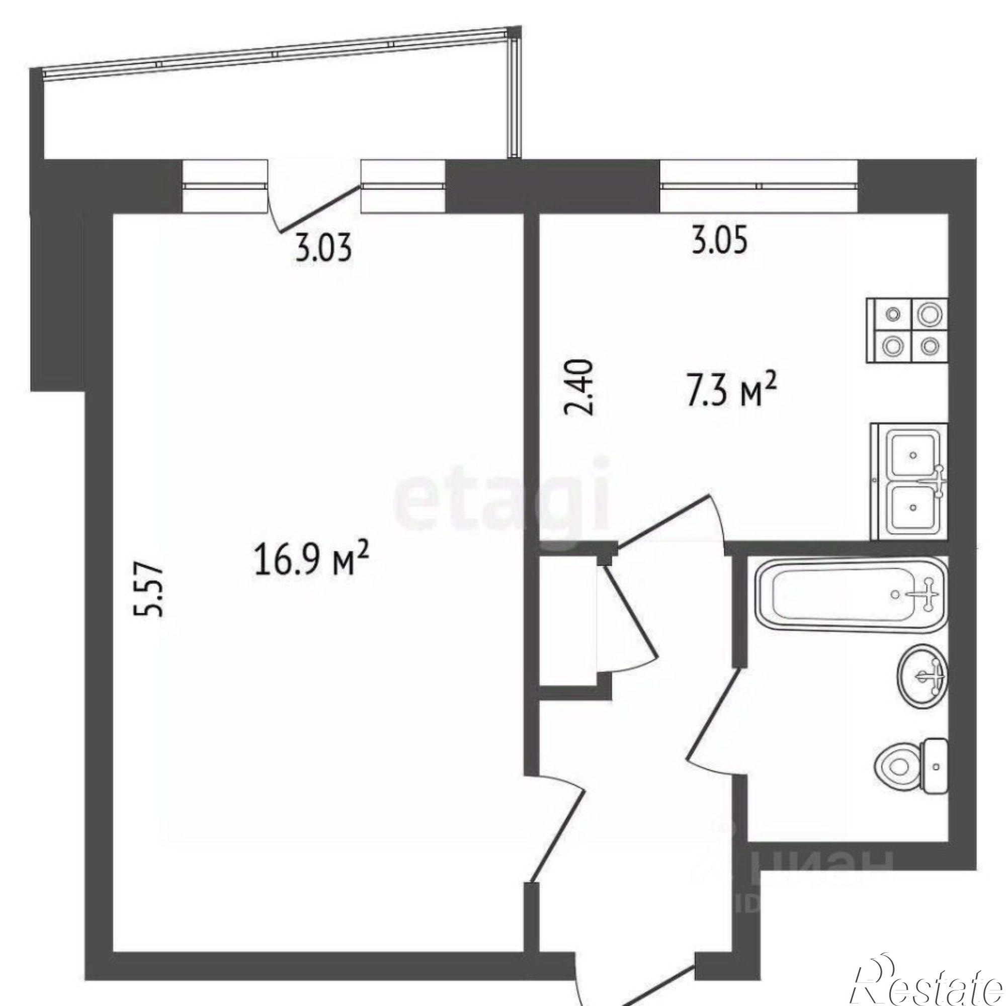 Купить квартиру за 2 900 000 рублей на проспект Победы, 111