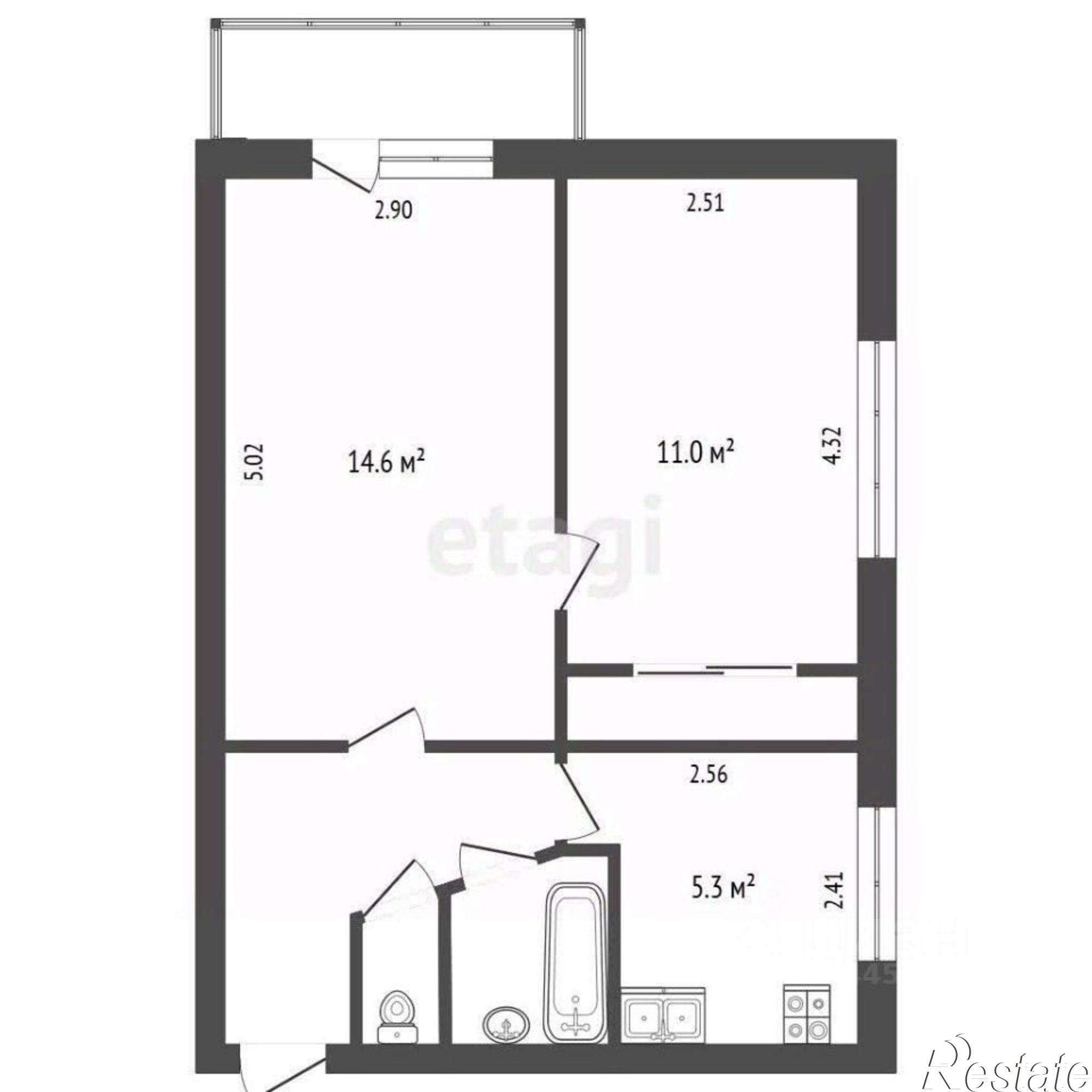 Купить квартиру за 3 550 000 рублей на улица Танкистов, 156Б