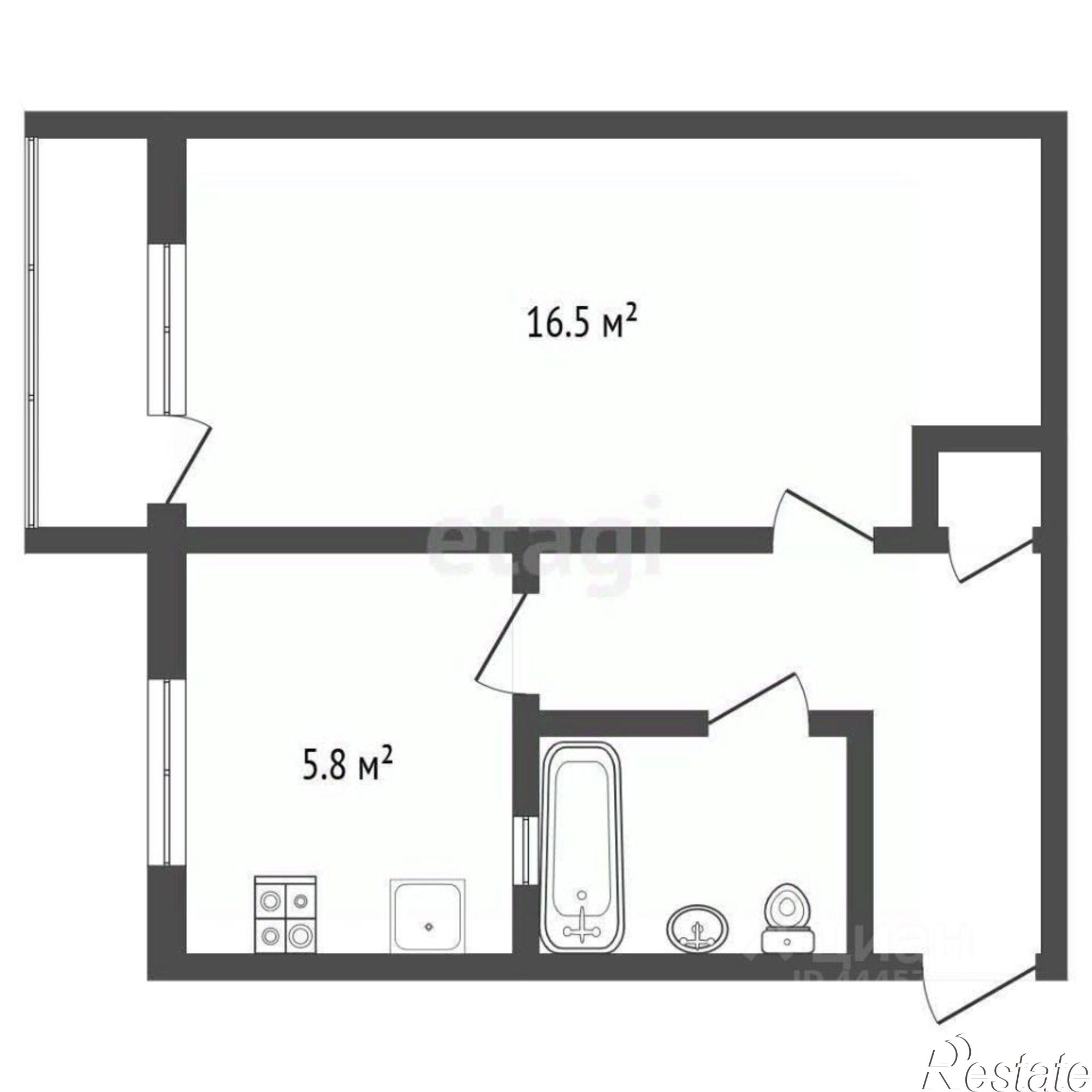 Купить квартиру за 2 100 000 рублей на Дачный переулок, 12