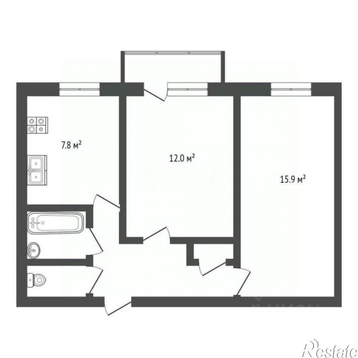 2-комн квартира улица Масленникова, 13,  д. 13