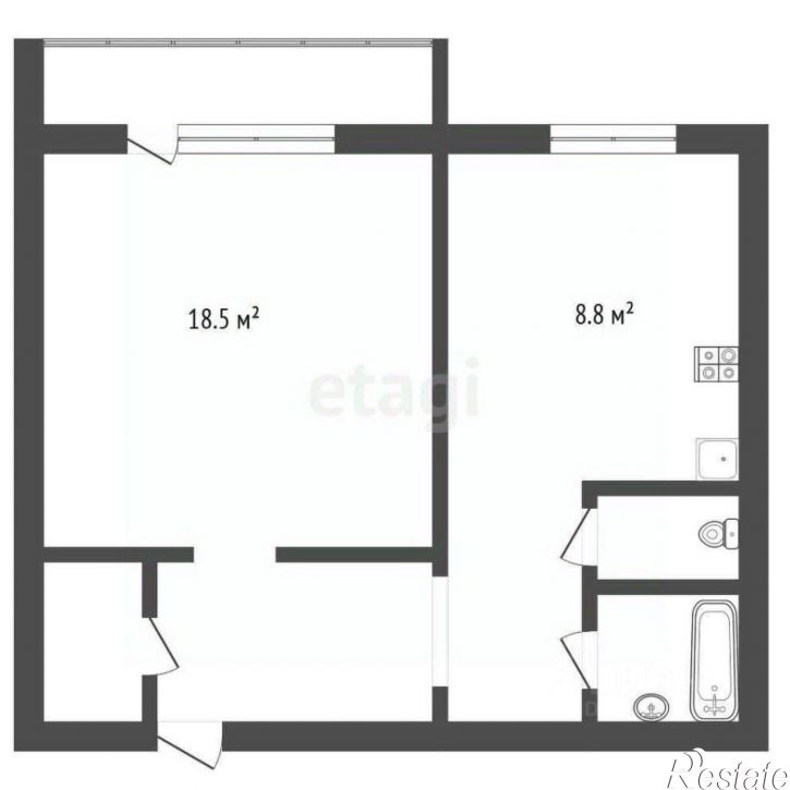 1-комн квартира Шагольская улица, 8,  д. 8