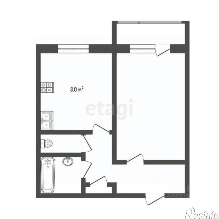 1-комн квартира