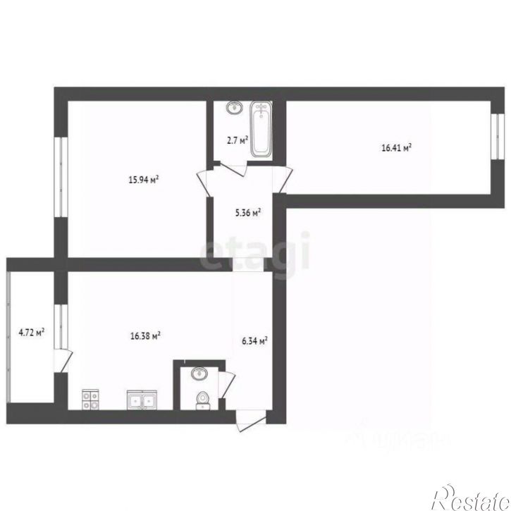 3-комн квартира