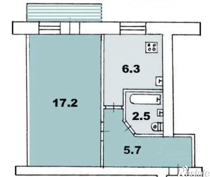 1-комн квартира Советская улица, 13,  д. 13