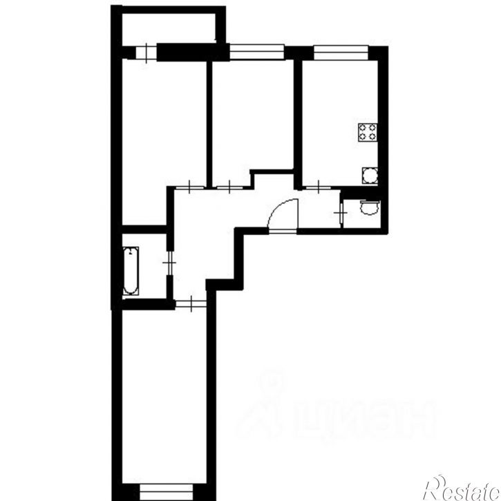 2-комн квартира улица Сони Кривой, 63,  д. 63