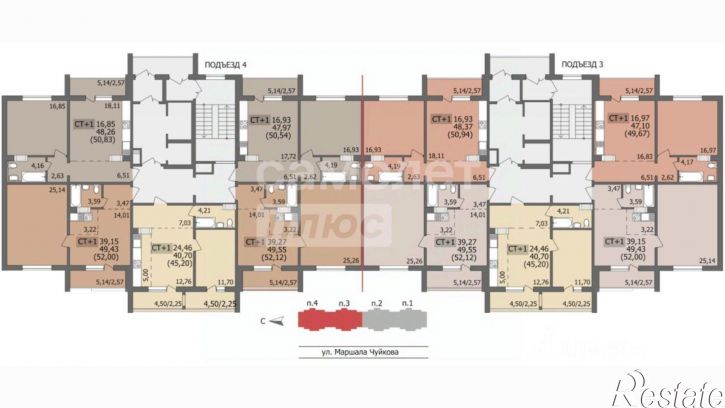 2-комн квартира улица Маршала Чуйкова, 16,  д. 16