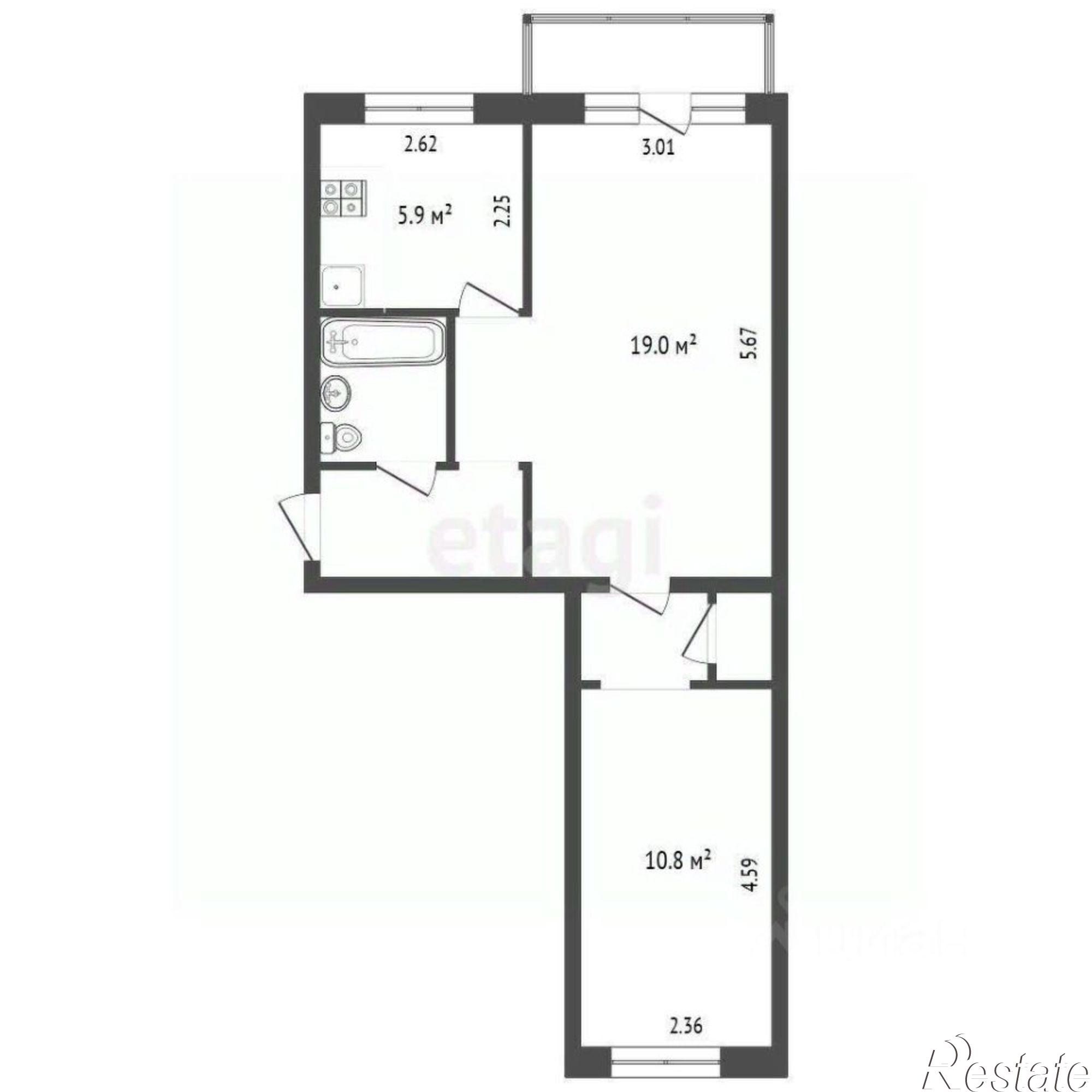 Купить квартиру за 3 500 000 рублей на улица Румянцева, 3