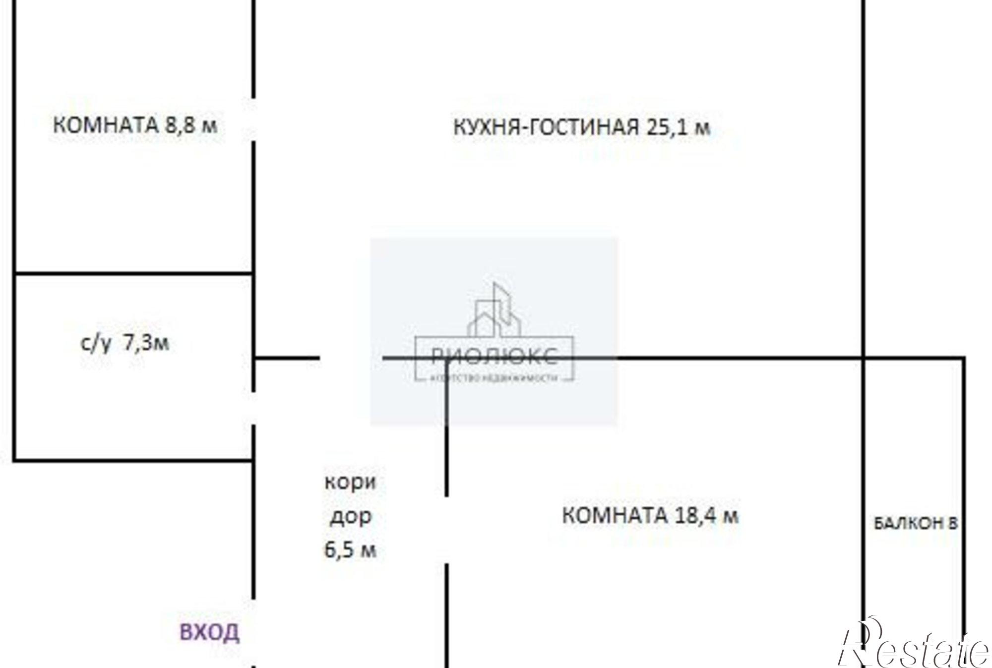 Купить квартиру за 6 970 000 рублей на улица Профессора Благих, 59
