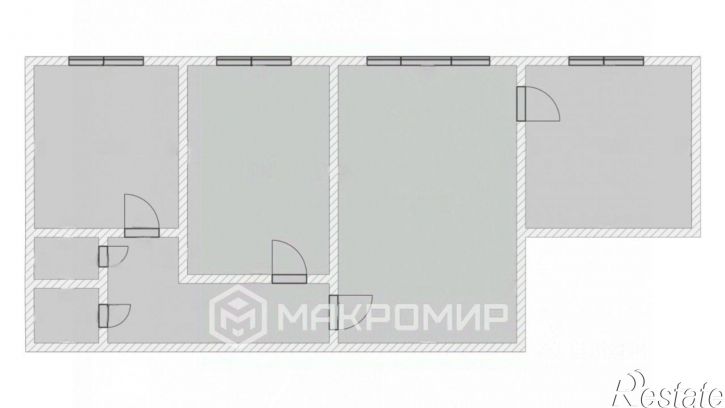 3-комн квартира улица Ворошилова, 3,  д. 3