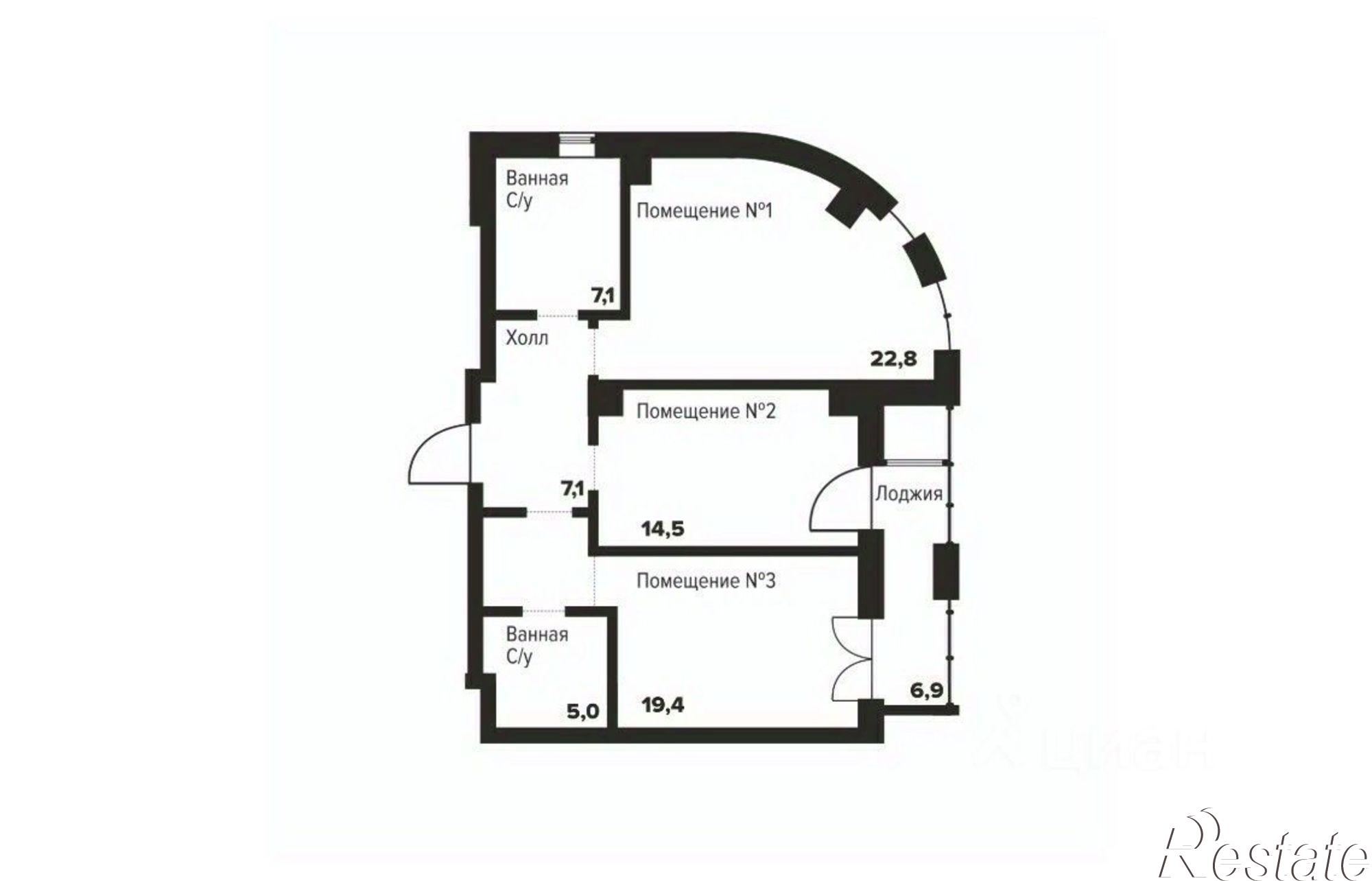Купить квартиру за 14 724 600 рублей на улица Труда, 157А