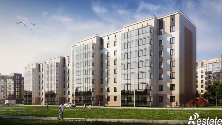 2-комн квартира в новом доме посёлок Западный