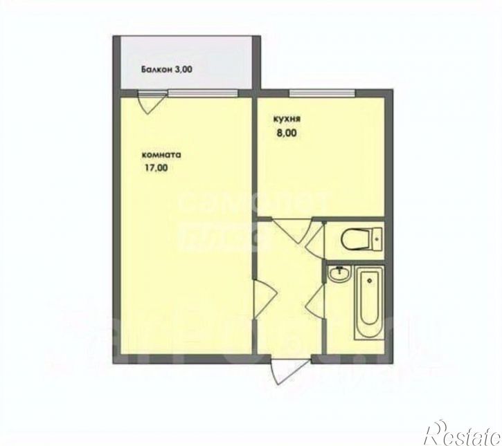 1-комн квартира улица Мамина, 7,  д. 7