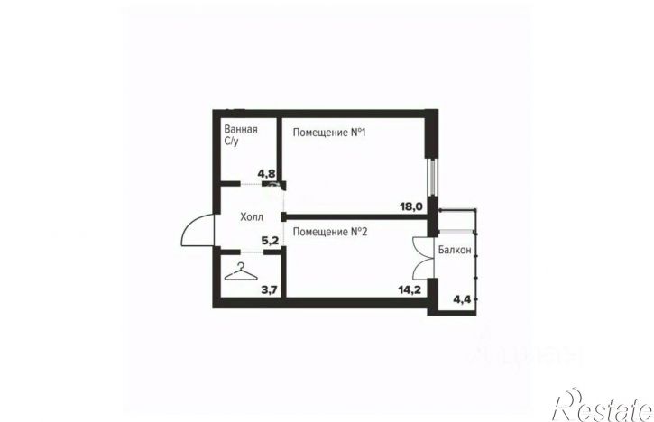 2-комн квартира улица Труда, 157А,  д. 157А