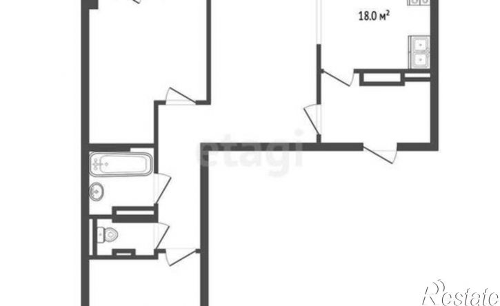 3-комн квартира улица Университетская Набережная, 46,  д. 46