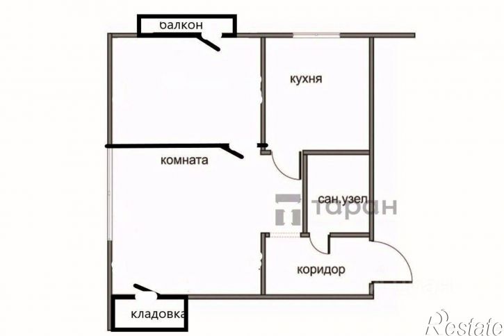 1-комн квартира улица Воровского, 54,  д. 54