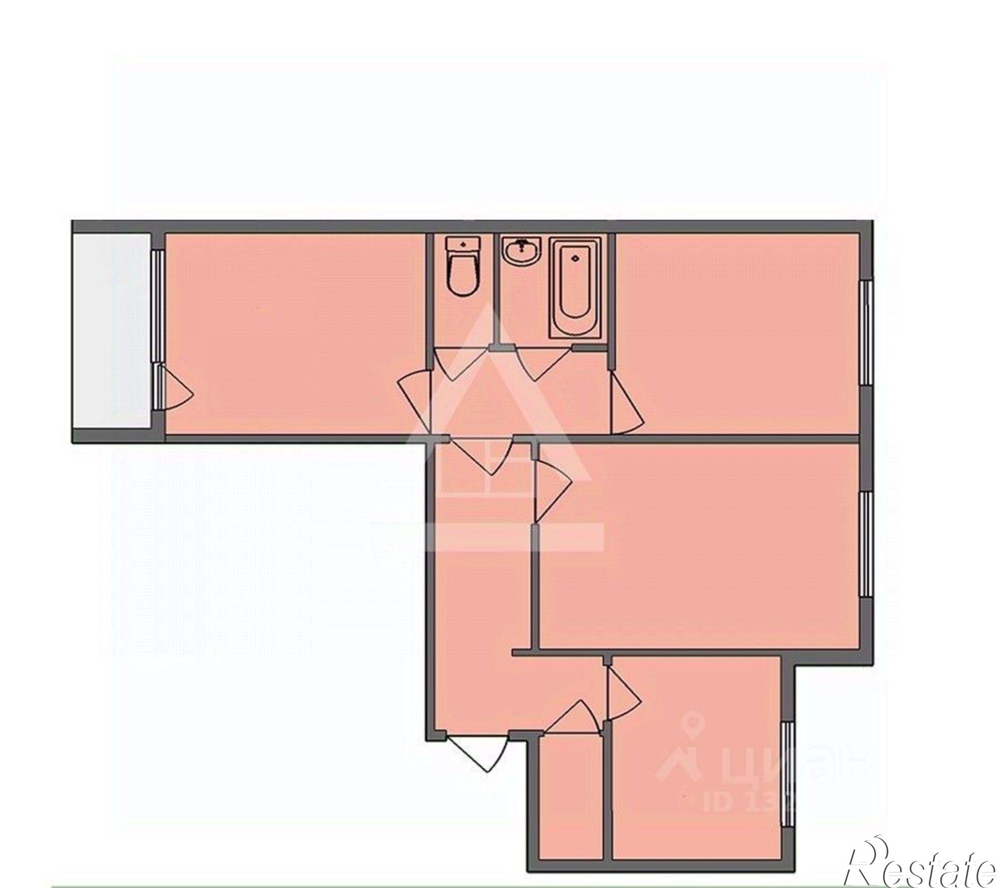 Купить квартиру за 5 700 000 рублей на Северо-Крымская улица, 68