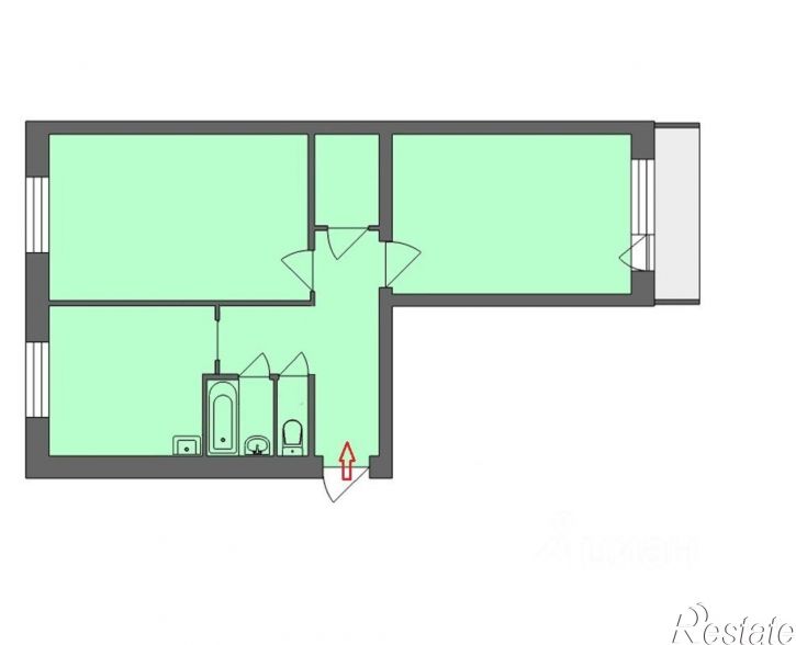 2-комн квартира ул Новороссийская, 49,  д. 49