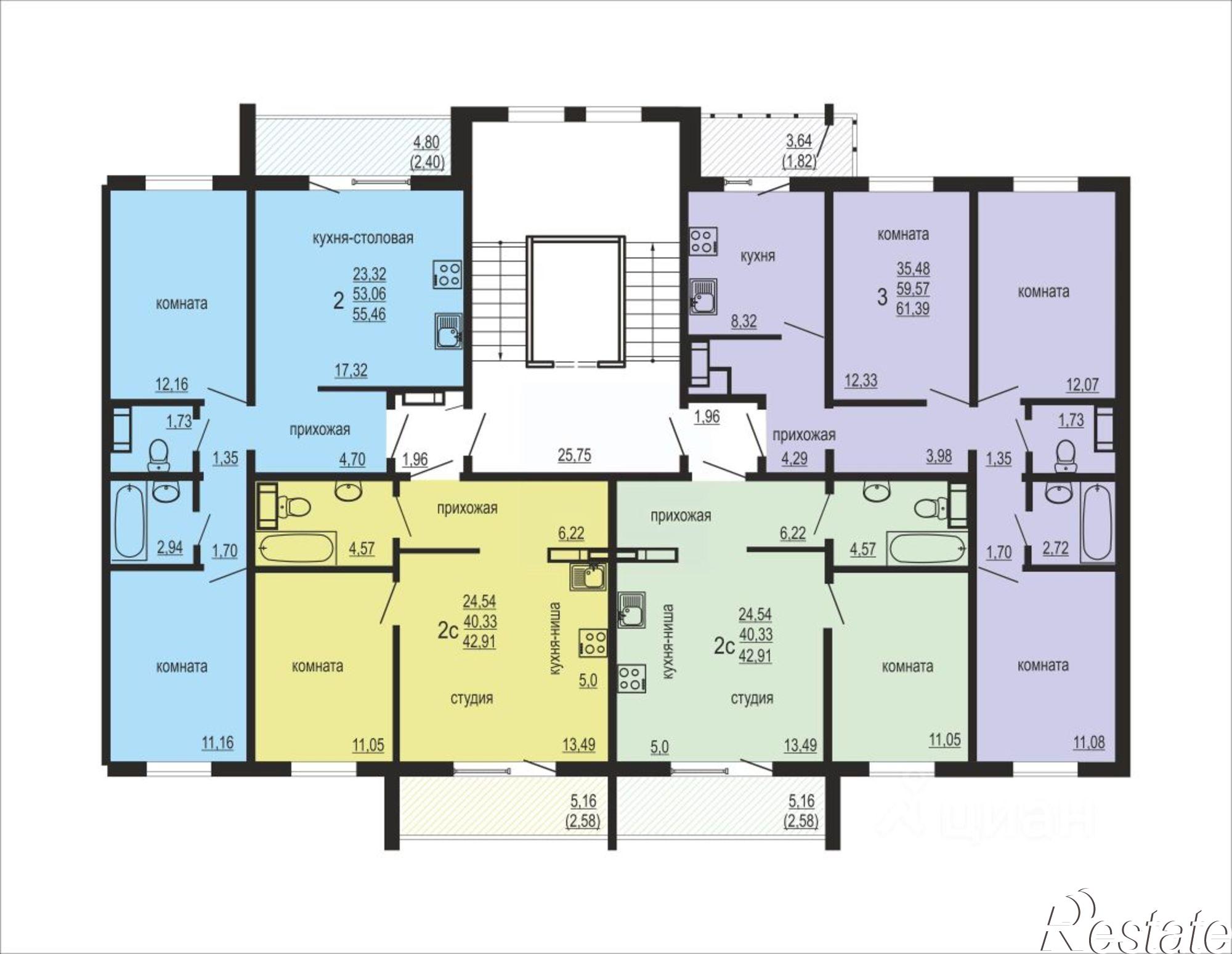 Купить квартиру за 6 940 000 рублей на ул Дружбы, 6