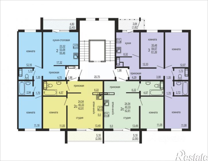3-комн квартира в новом доме ул Дружбы, 6,  д. 6