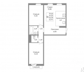 3-комн, 56 кв м, этаж 6/10 ул Танкистов, 175