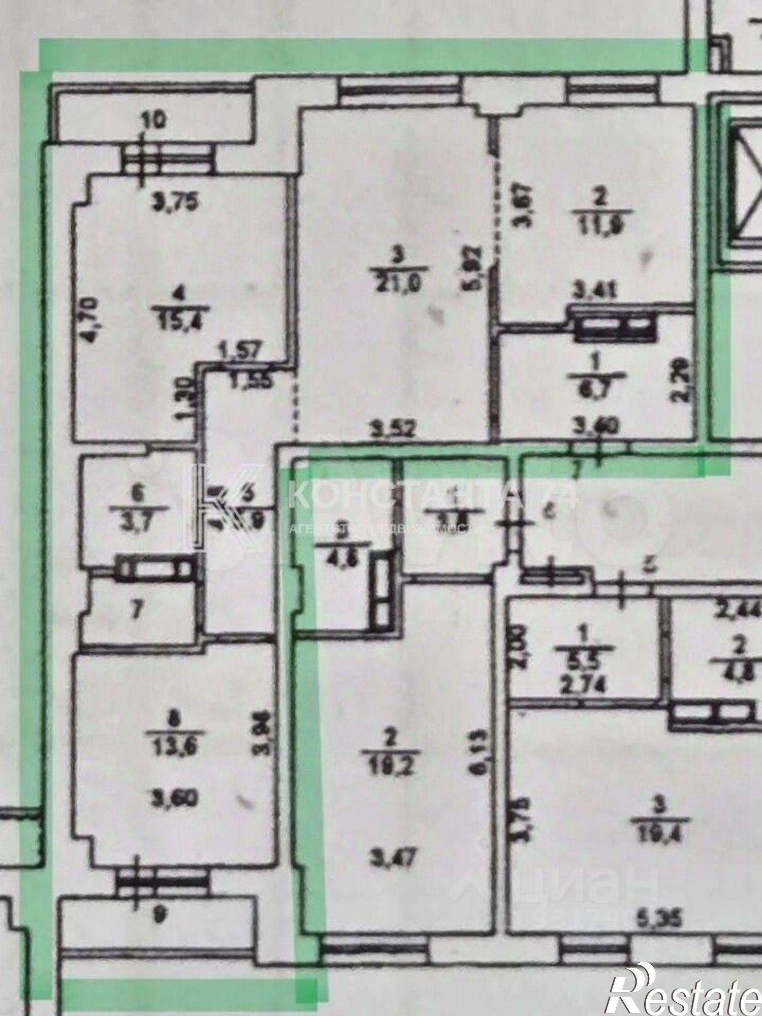Купить квартиру за 9 280 000 рублей на улица Университетская Набережная, 62