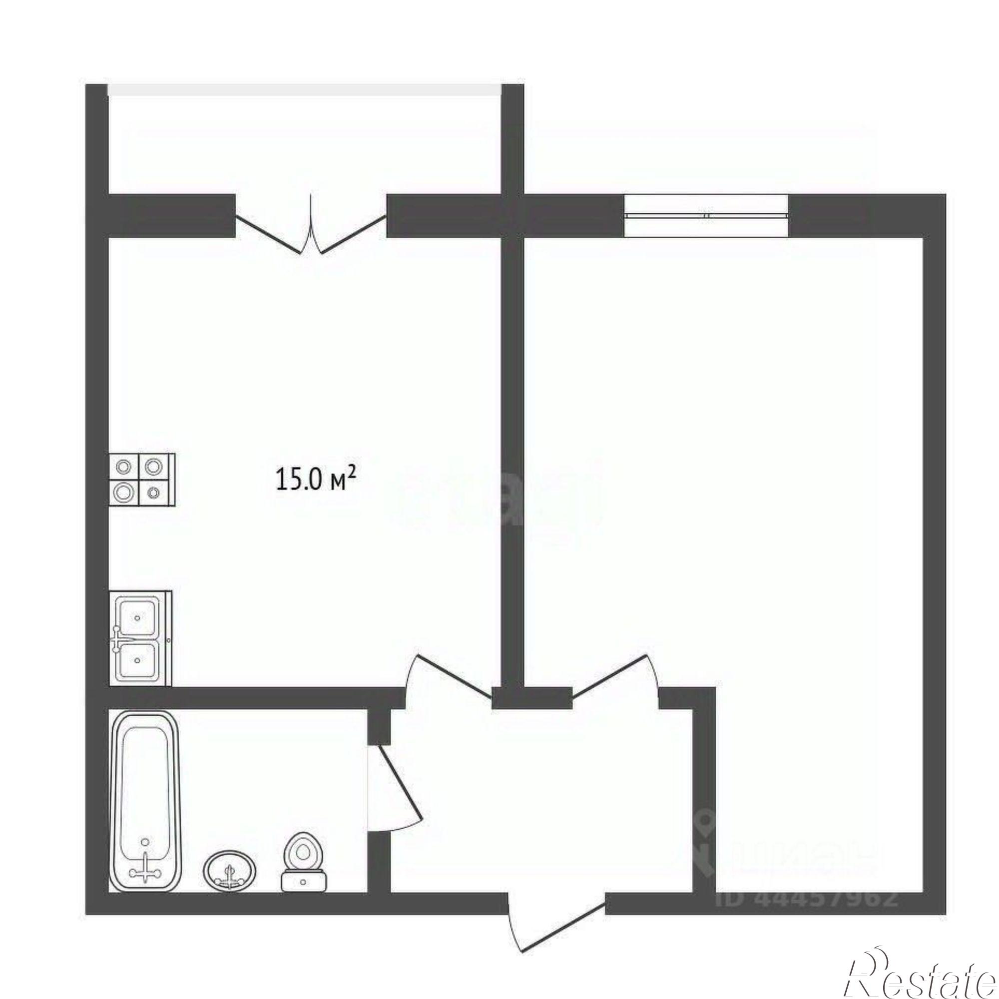 Купить квартиру за 9 300 000 рублей на Лесопарковая улица, 8