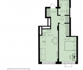 2-комн, 53 кв м, этаж 14/17 29-й микрорайон, жилой комплекс Весенний