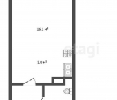 1-комн, 30кв м, этаж 8/14 улица Университетская Набережная, 18