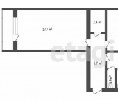 2-комн, 54кв м, этаж 6/9 улица Молодогвардейцев, 66Б