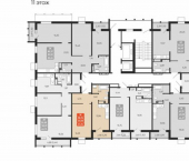 1-комн, 40 кв м, этаж 11/15 Отечественная улица, 9