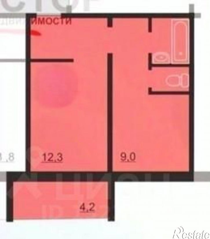 1-комн квартира ул Сталеваров, 66,  д. 66