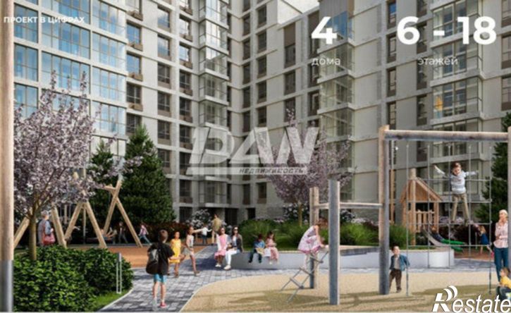 1-комн квартира в новом доме 29-й микрорайон, ЖК Клевер