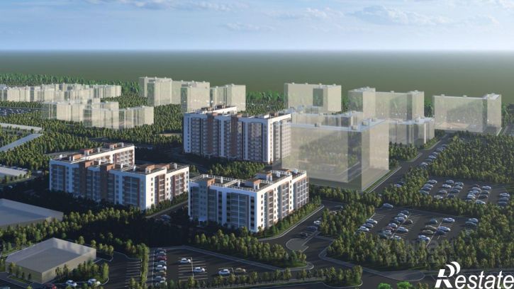 2-комн квартира в новом доме посёлок Западный