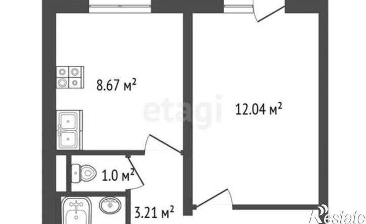 1-комн квартира ул Дружбы, 1,  д. 1