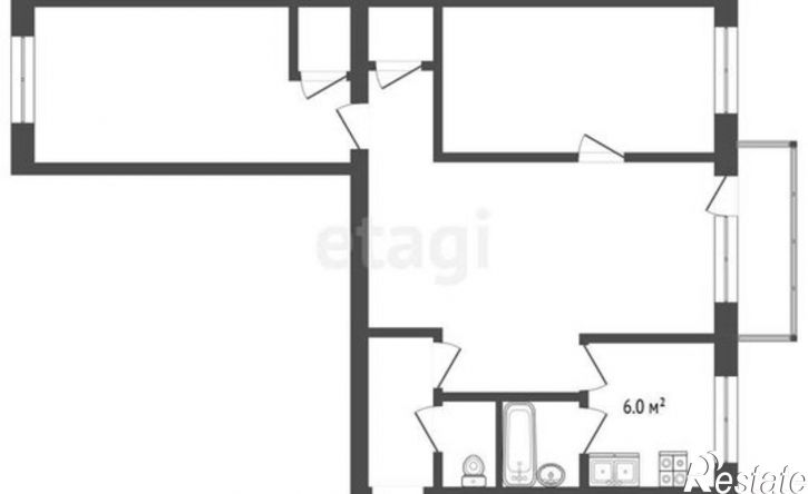 3-комн квартира ул Гвардейская, 2,  д. 2
