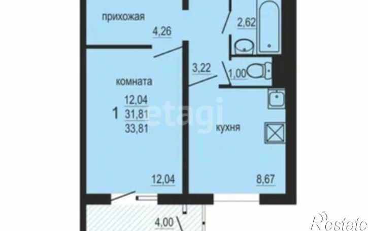 1-комн квартира ул Дружбы, 1,  д. 1