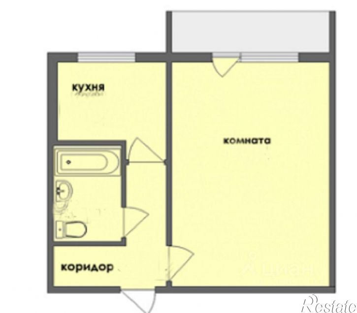 1-комн квартира ул Гайдара, 13А,  д. 13А
