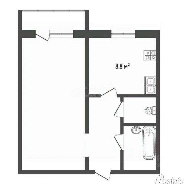 1-комн квартира ул Дегтярева, 32,  д. 32