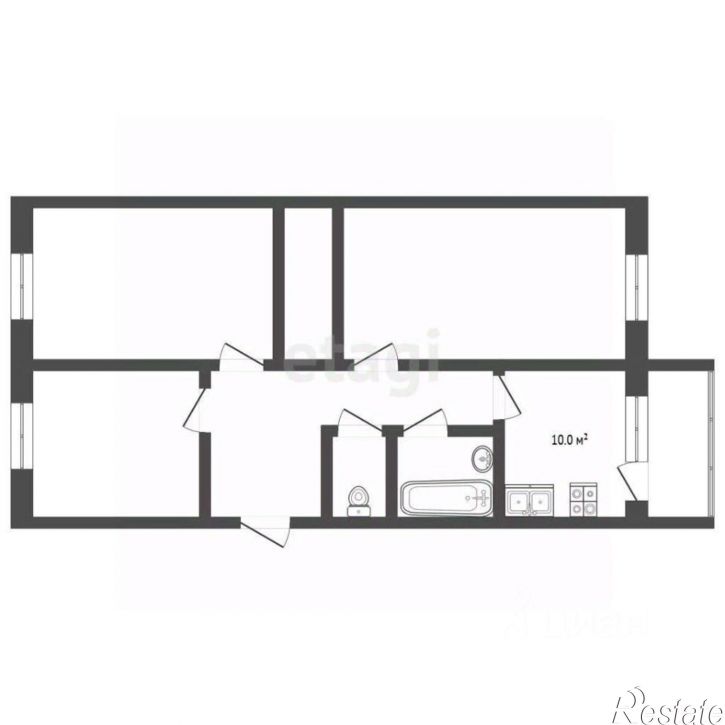 3-комн квартира ул Сталеваров, 37,  д. 37