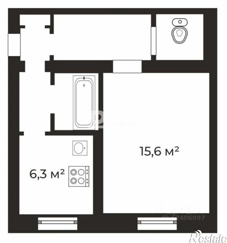 1-комн квартира ул Мира, 50,  д. 50