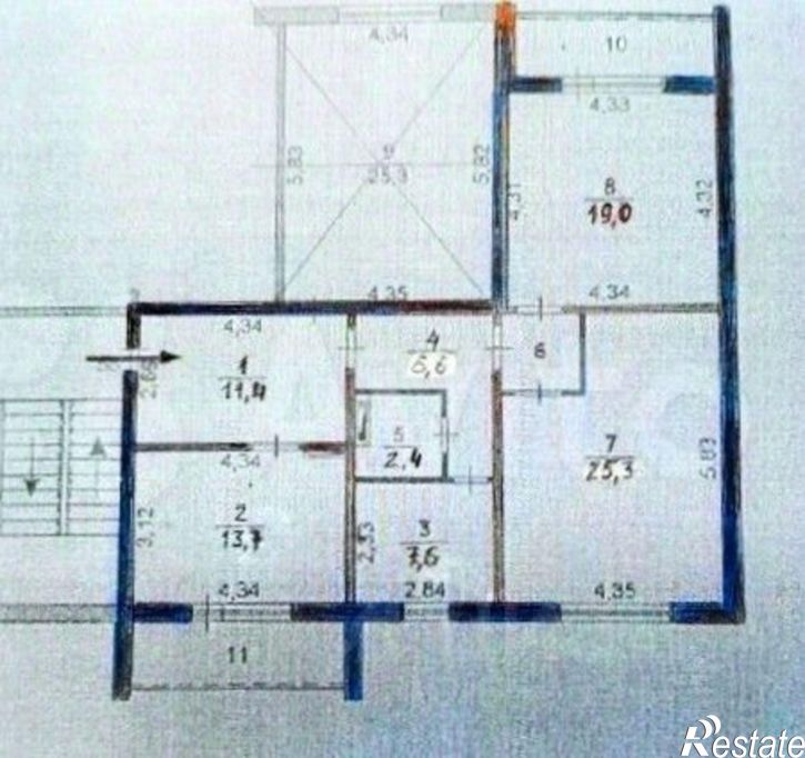 2-комн квартира Комсомольский пр-кт, 9,  д. 9