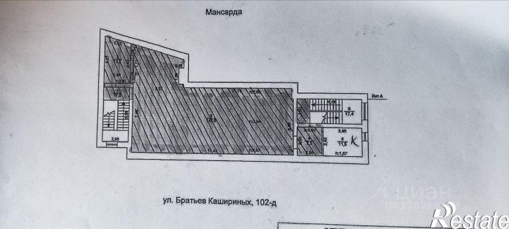 Отдельное здание ул Братьев Кашириных, 102Д,  д. 102Д